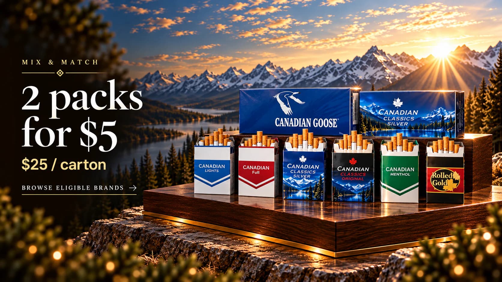 SixRedLeaf mix and match cigarette offer