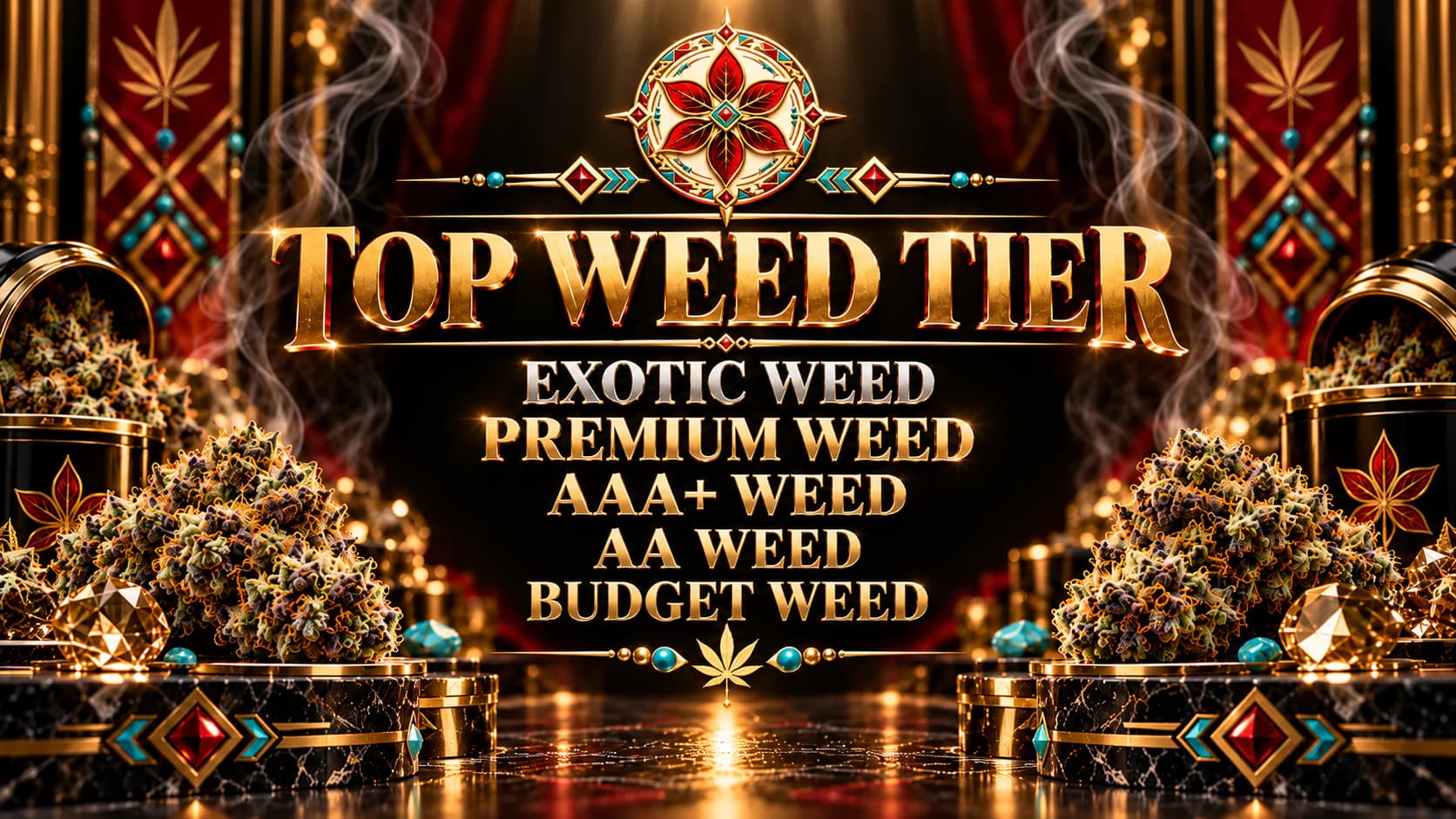 Explore SixRedLeaf Exotic, Premium, AAA+, AA and Budget cannabis tiers